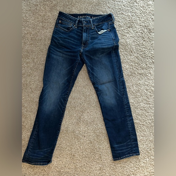 Mens American Eagle Jeans dark wash original straight - Picture 1 of 6